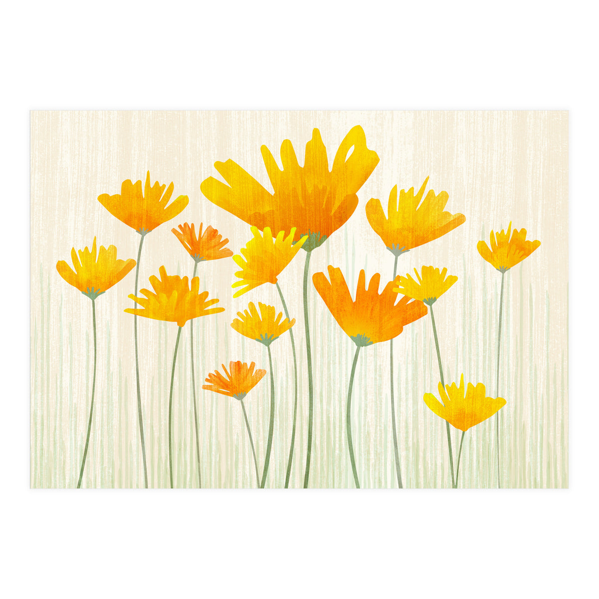 Golden Poppy Field (Print Only)