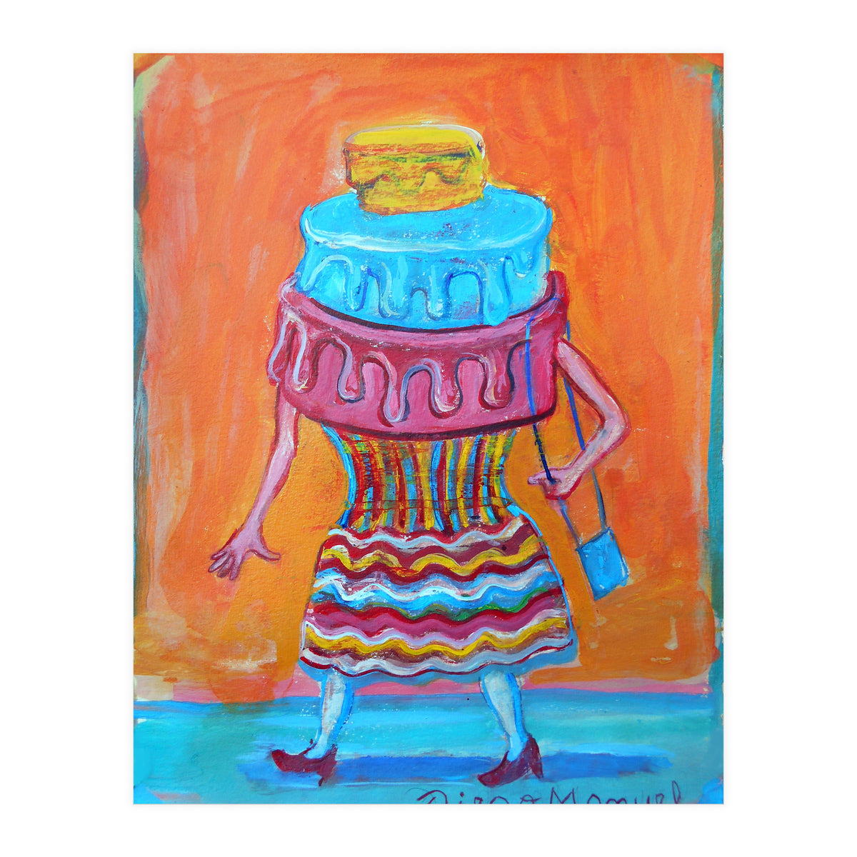 Mujer Pastel (Print Only)