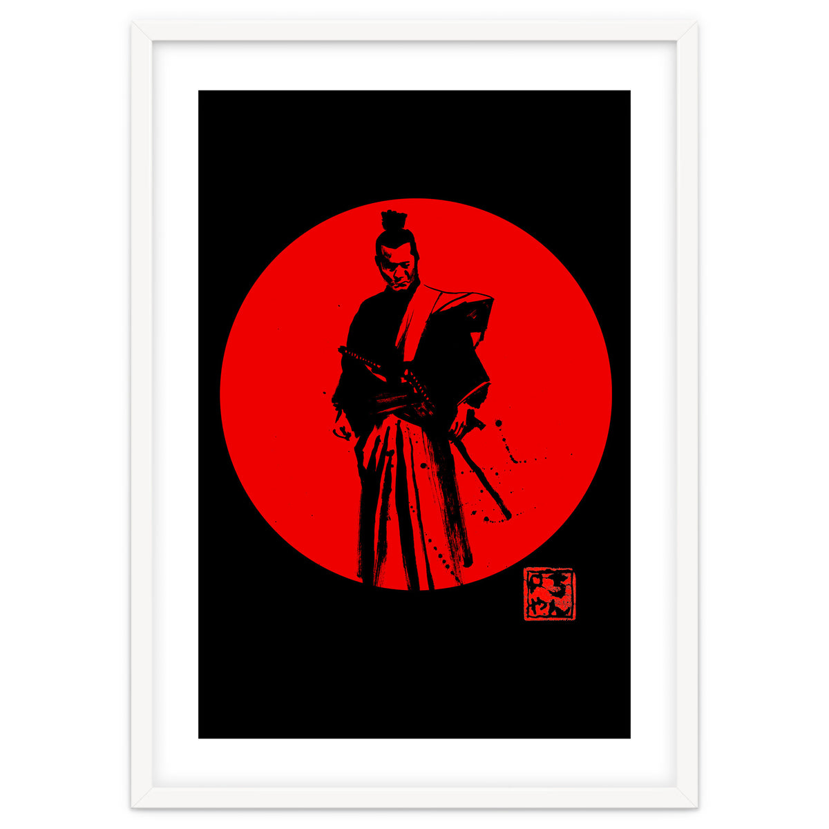 Samurai In Red Sun