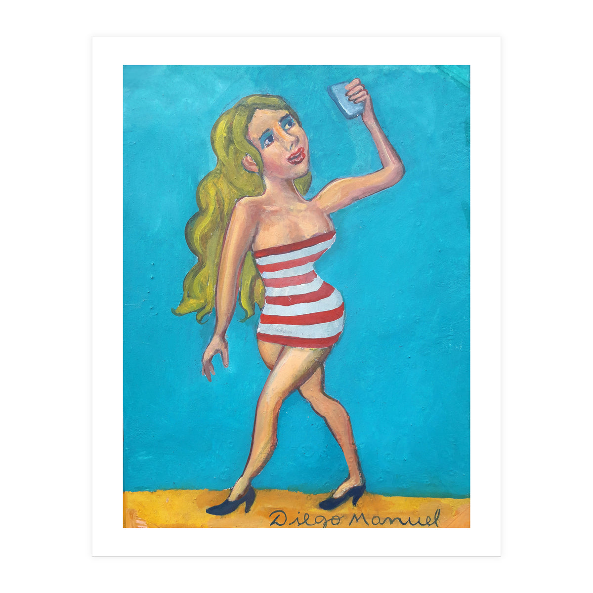 Chica Selfie (Print Only)