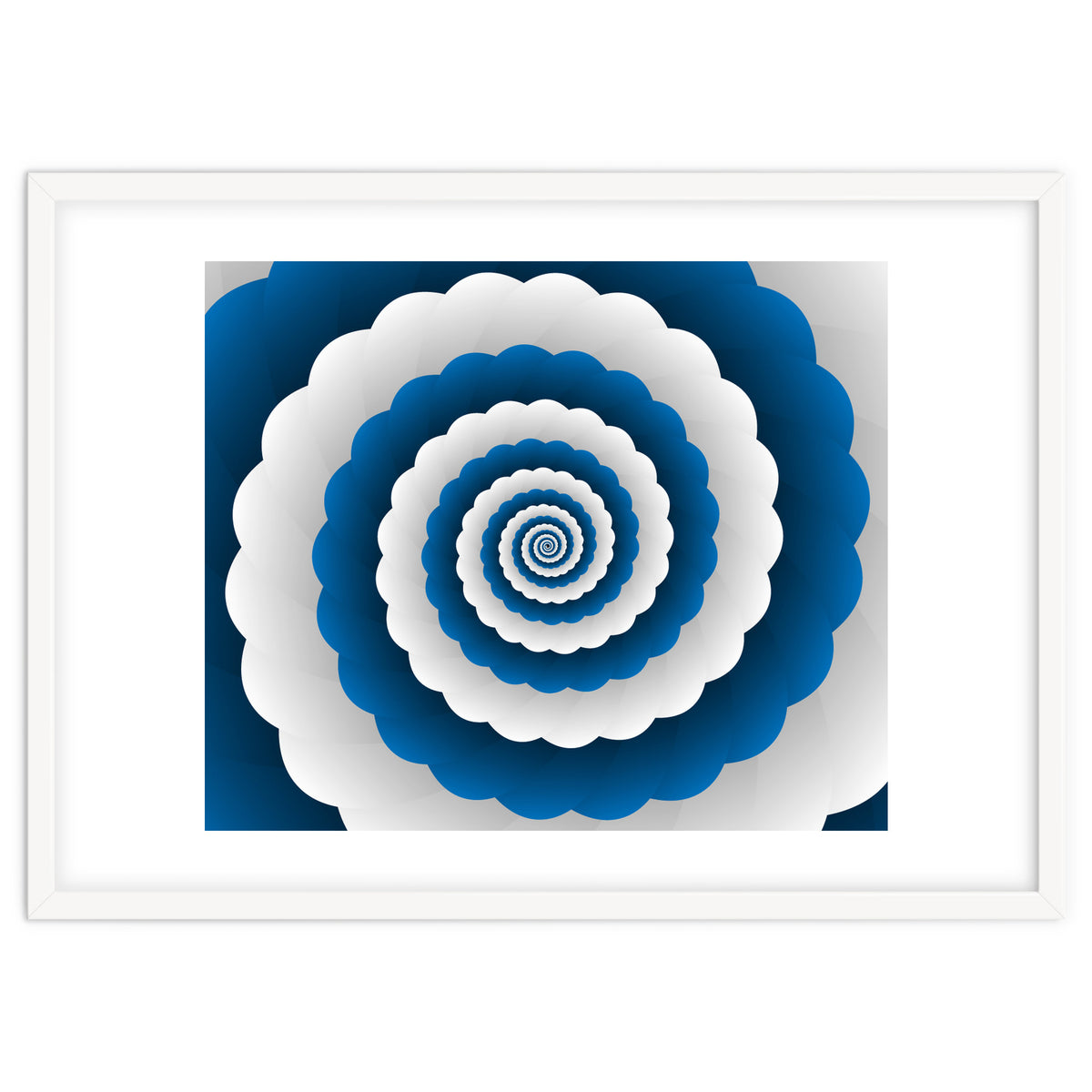 Blue Modern Floral Interior Design