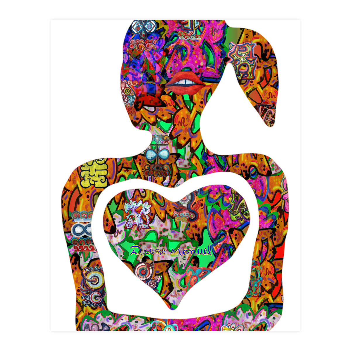 Mujer Digital 3 10  (Print Only)