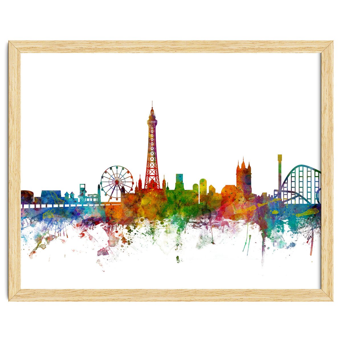 Blackpool England Skyline