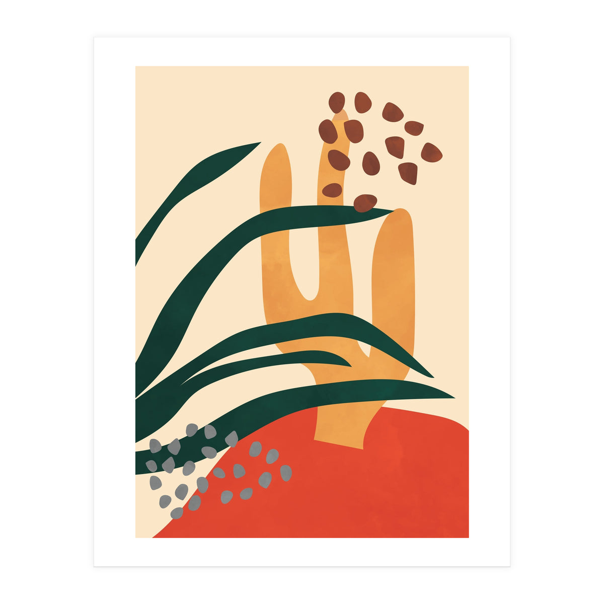 Abstract Scandi Botanical (Print Only)