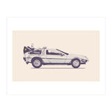 Delorean Back To The Future (Print Only) thumbnail