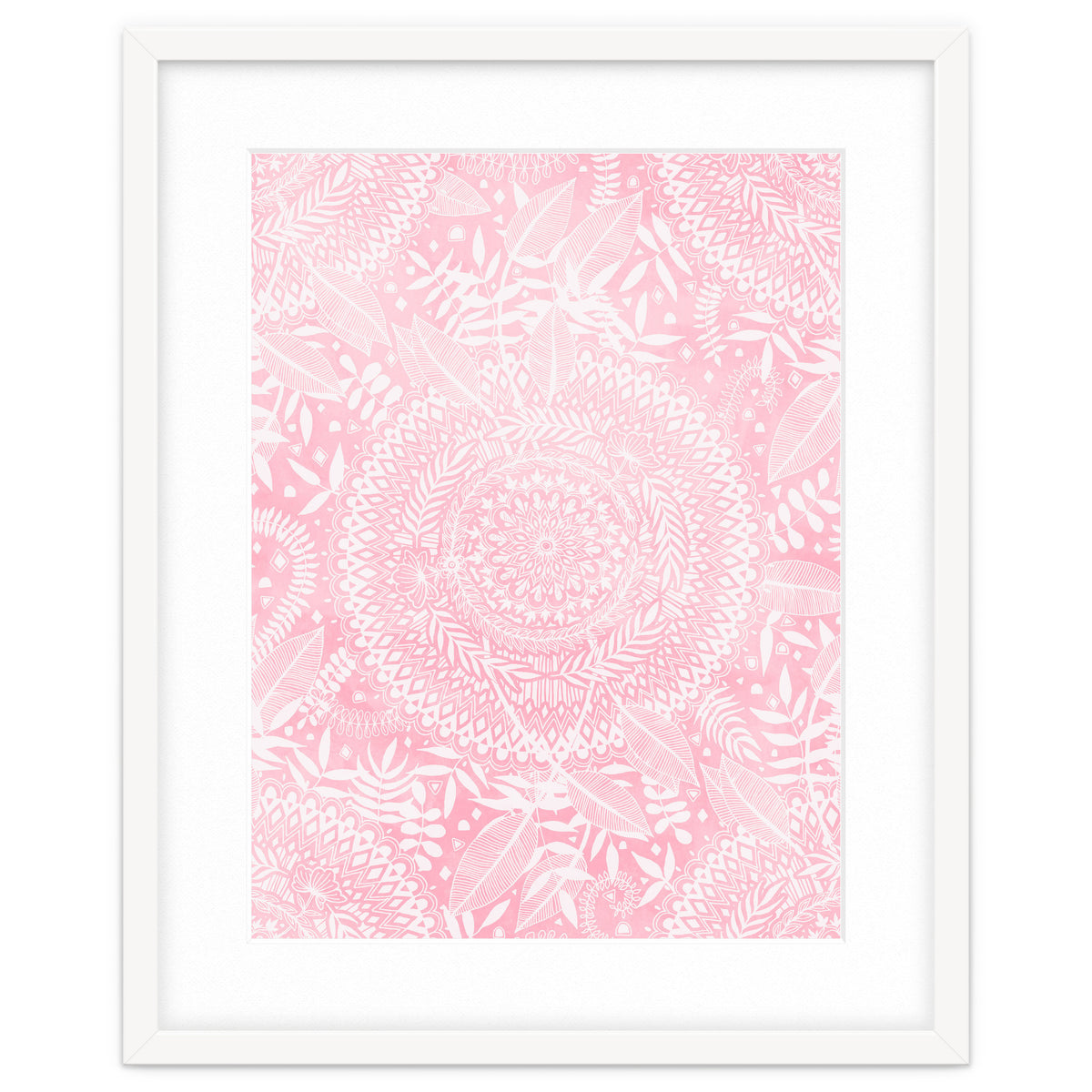 Medallion Pattern in Blush Pink