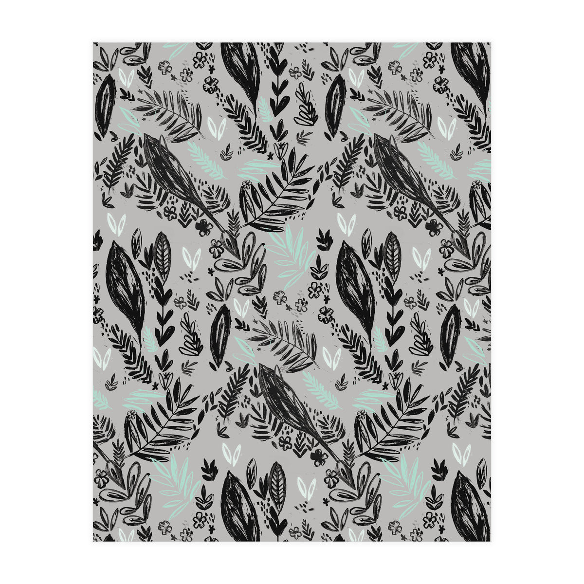 Inky Jungle Pattern (Print Only)