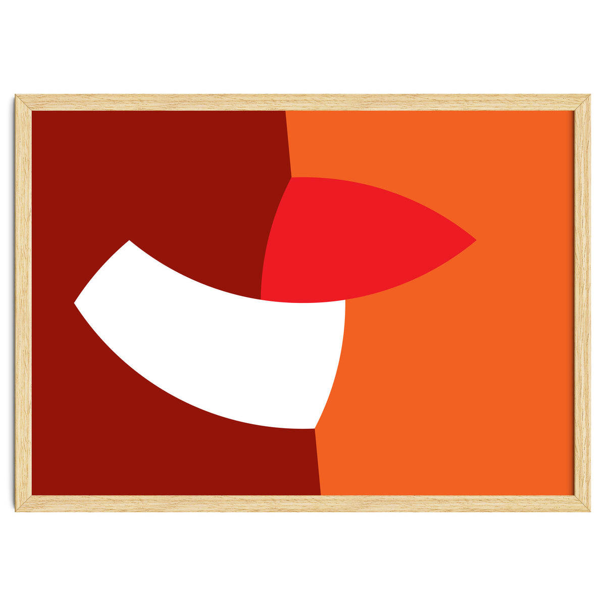 Geometric Shapes No. 66 - orange & reds