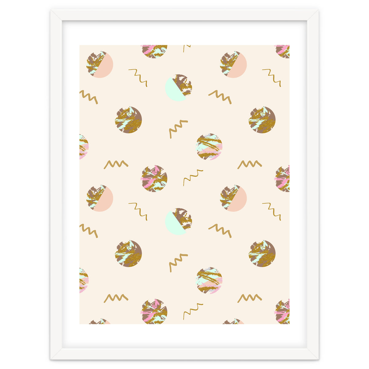 Abstract geometric vector painting