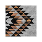Urban Tribal Pattern No.10 - Concrete and Wood (Print Only) thumbnail