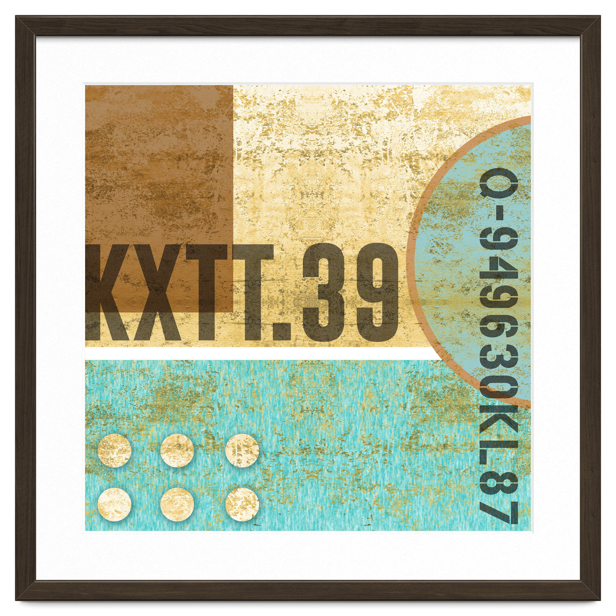 Abstract Industrial Sand And Blue