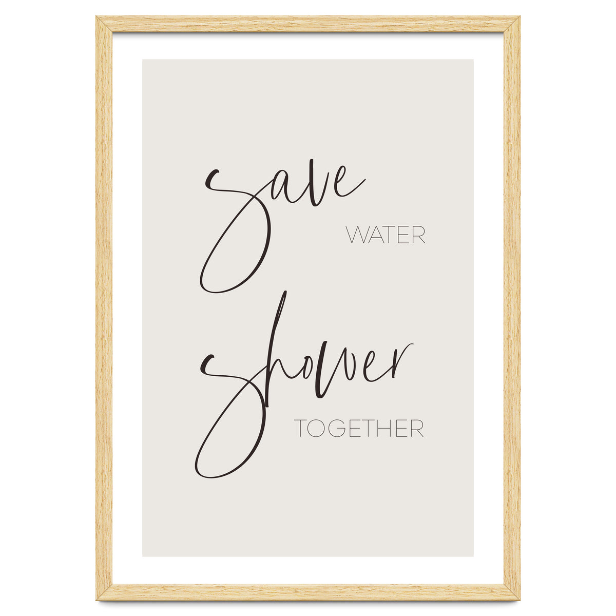 Save water - shower together