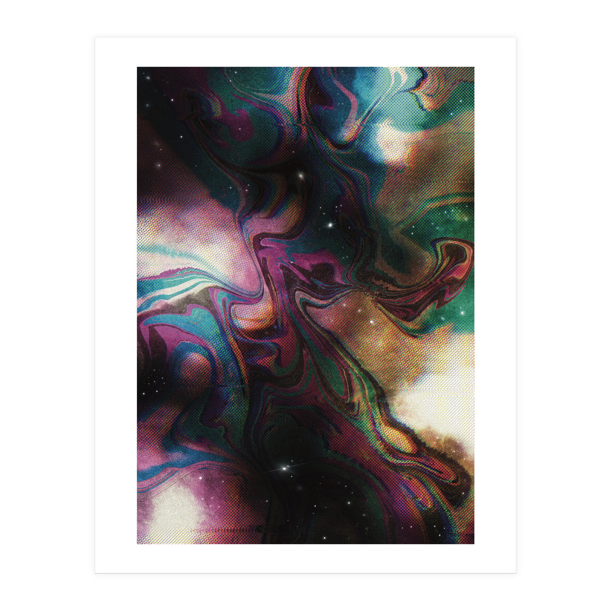 Retro Vintage Abstract Space (Print Only)