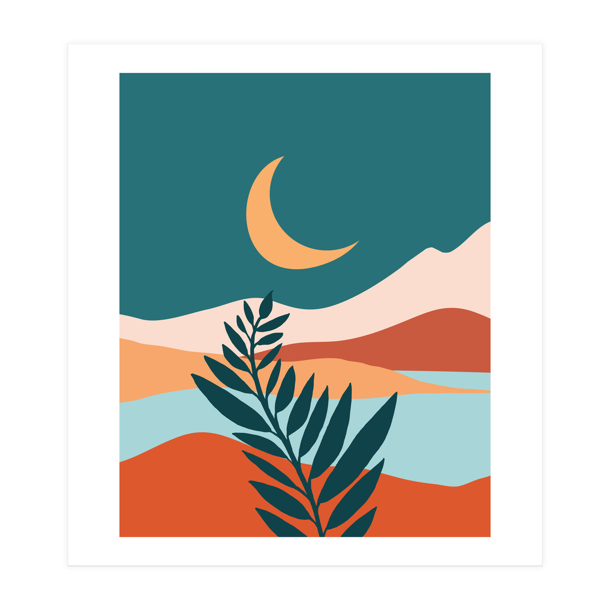 Moonlit Mediterranean (Print Only)
