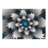 Seamless Blue 3D Floral (Print Only) thumbnail