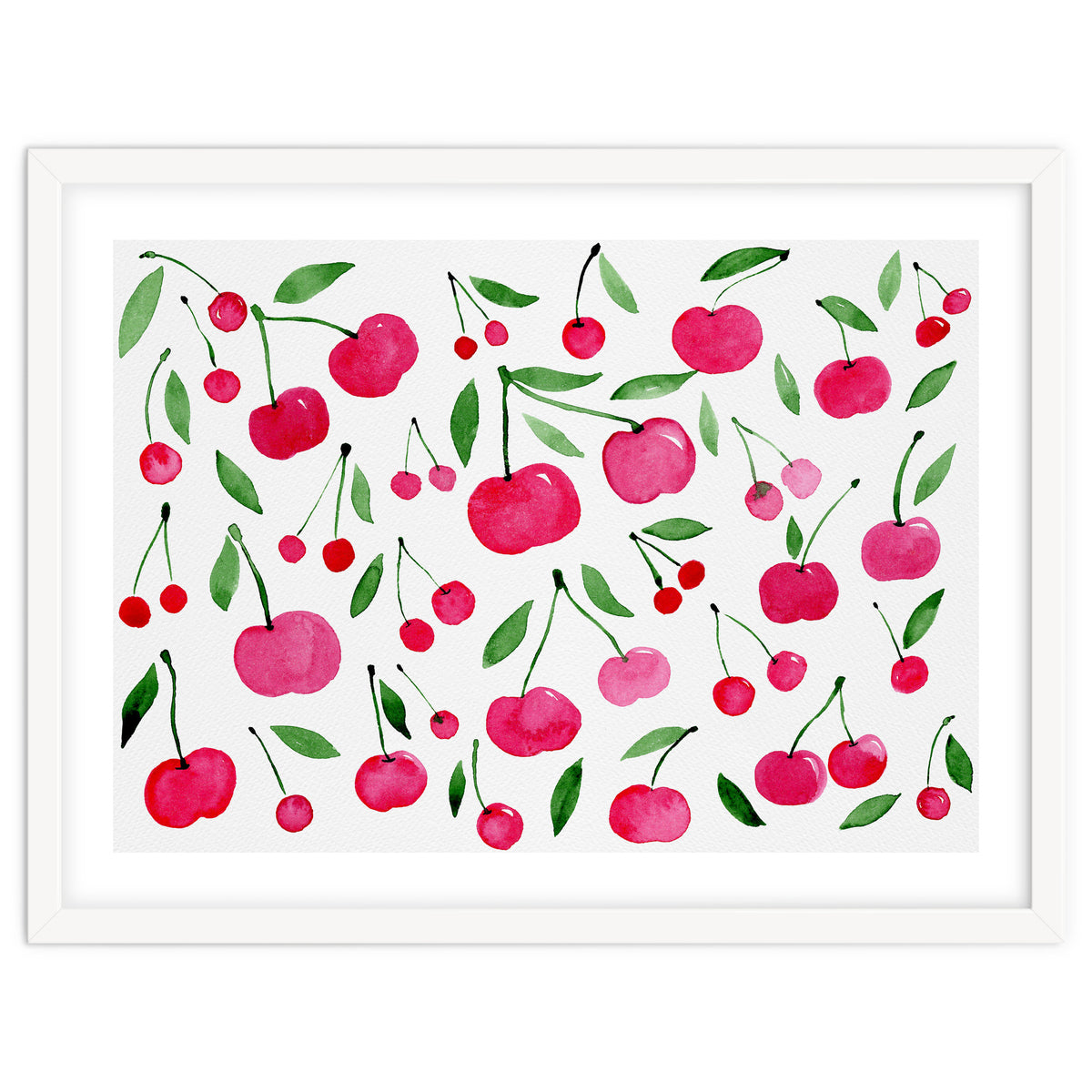 Pink cherry pattern