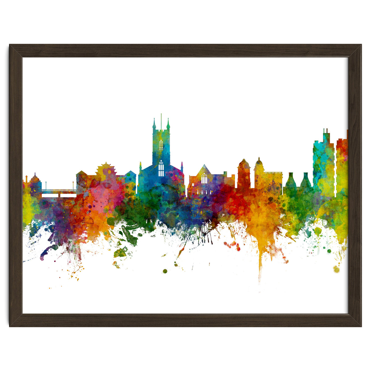 Stoke-on-Trent England Skyline