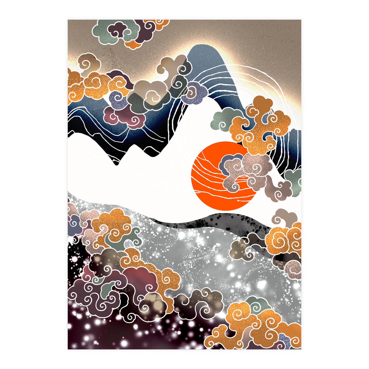 Sunset afterglow (Print Only)