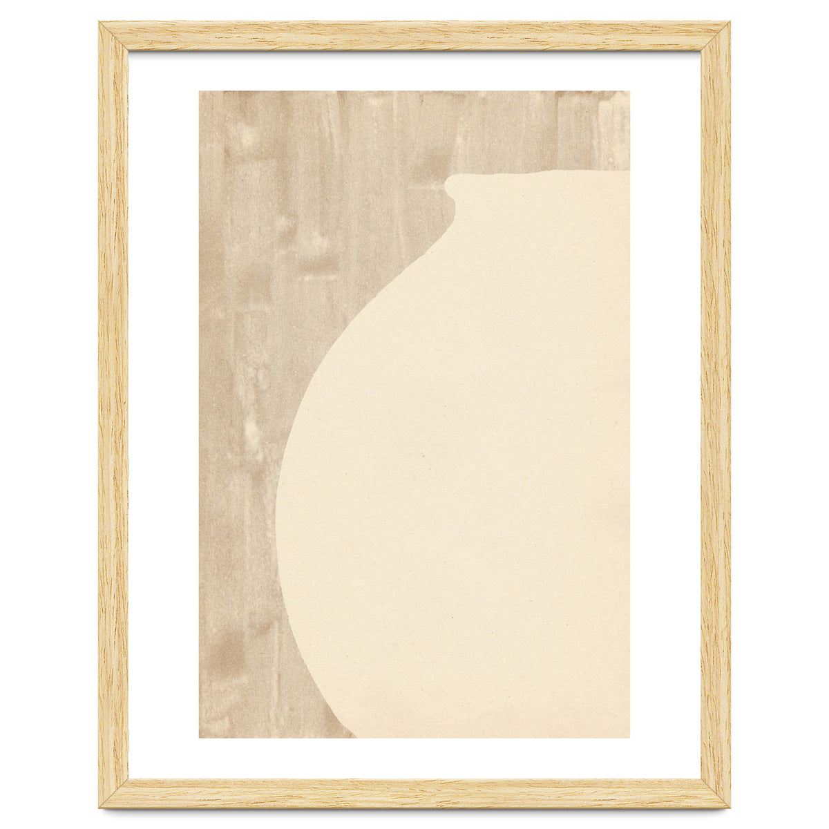 Cream tone vase silhouette