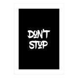 Modern Minimalist Typography Don't Stop (Print Only) thumbnail