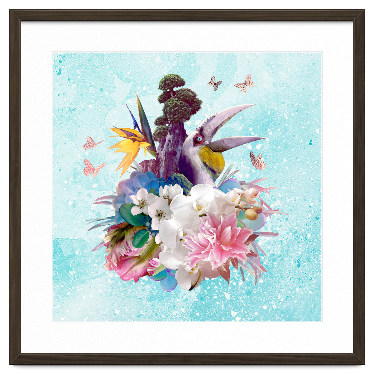 Floral Hornbill Blue