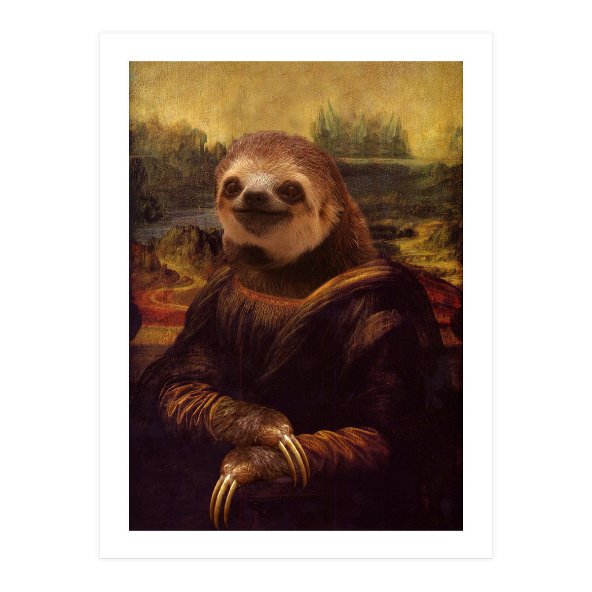 Sloth Mona Lisa (Print Only)