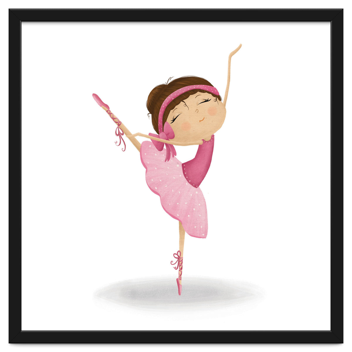 Adorable Ballerina Nursery Print