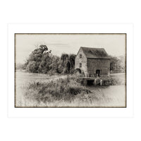 Hartpury Mill In Sepia  (Print Only)