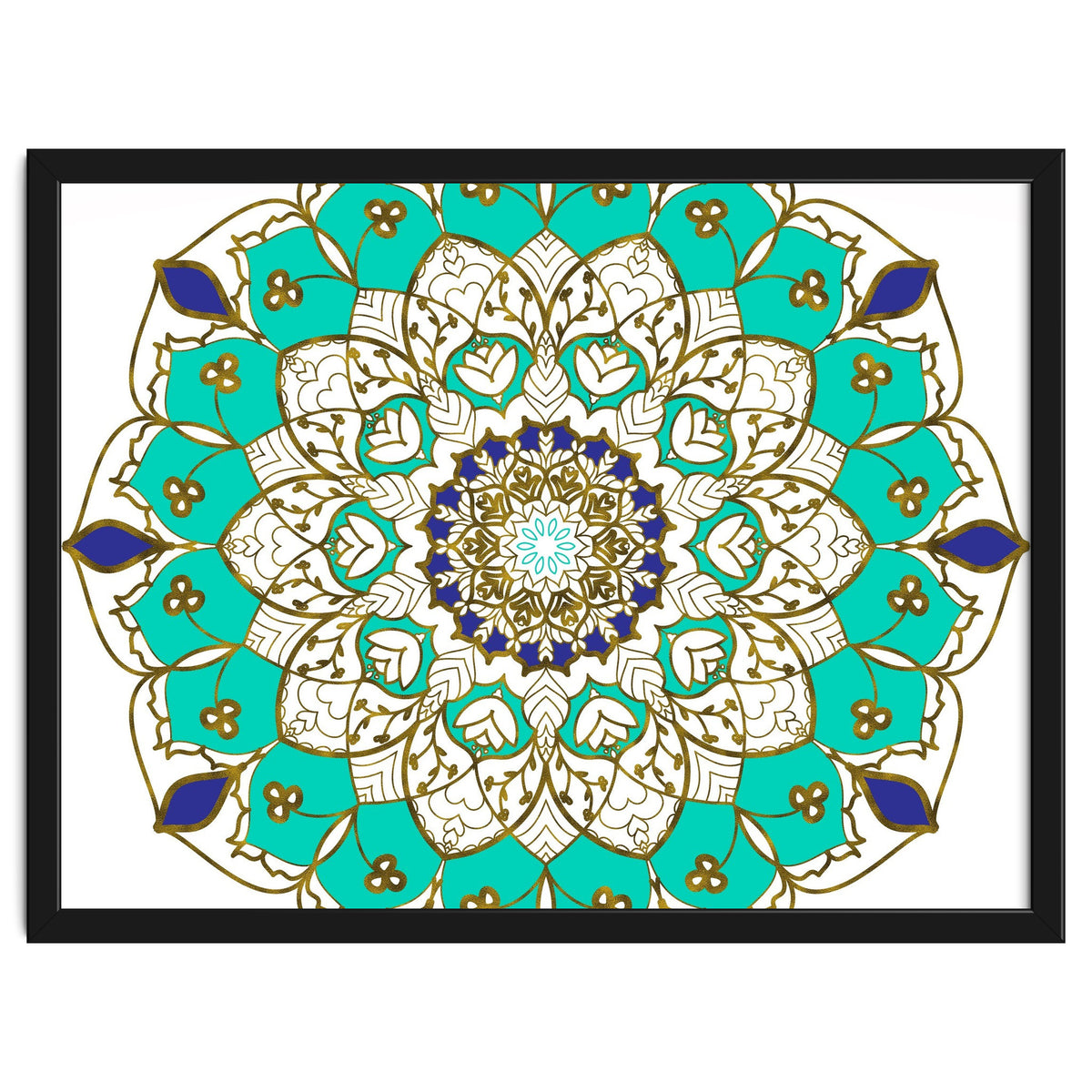 Blue and Gold Mandala