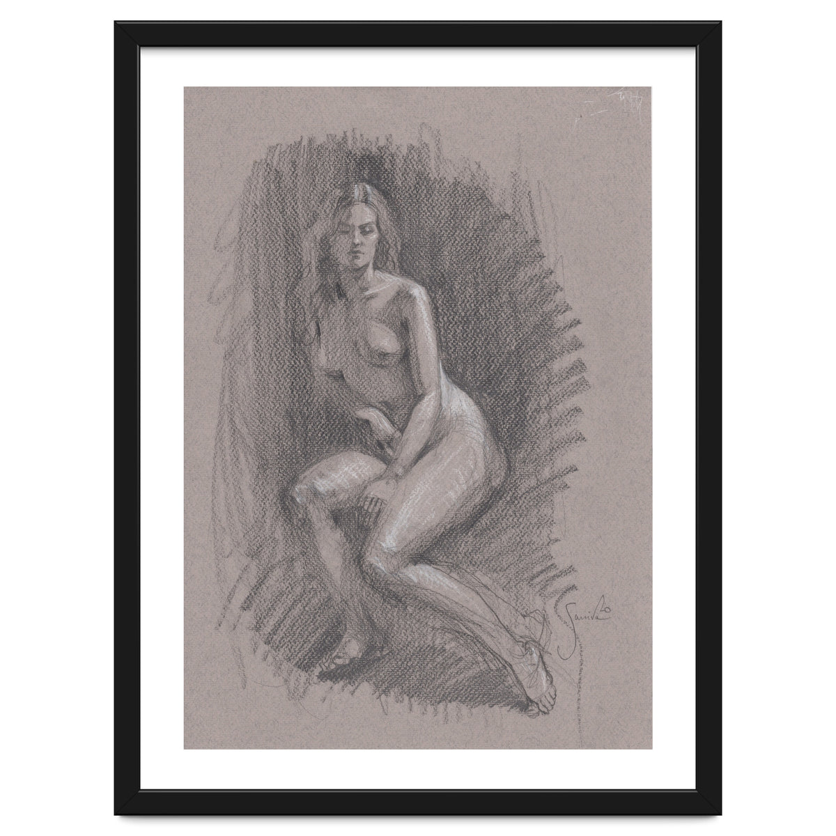 Beautiful drawing of a woman