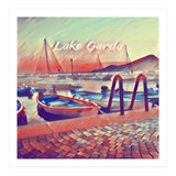 Boats On Lake Garda (Print Only) thumbnail