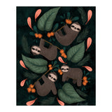 Floral Sloths (Print Only) thumbnail