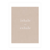 Inhale Exhale Beige Yoga (Print Only) thumbnail