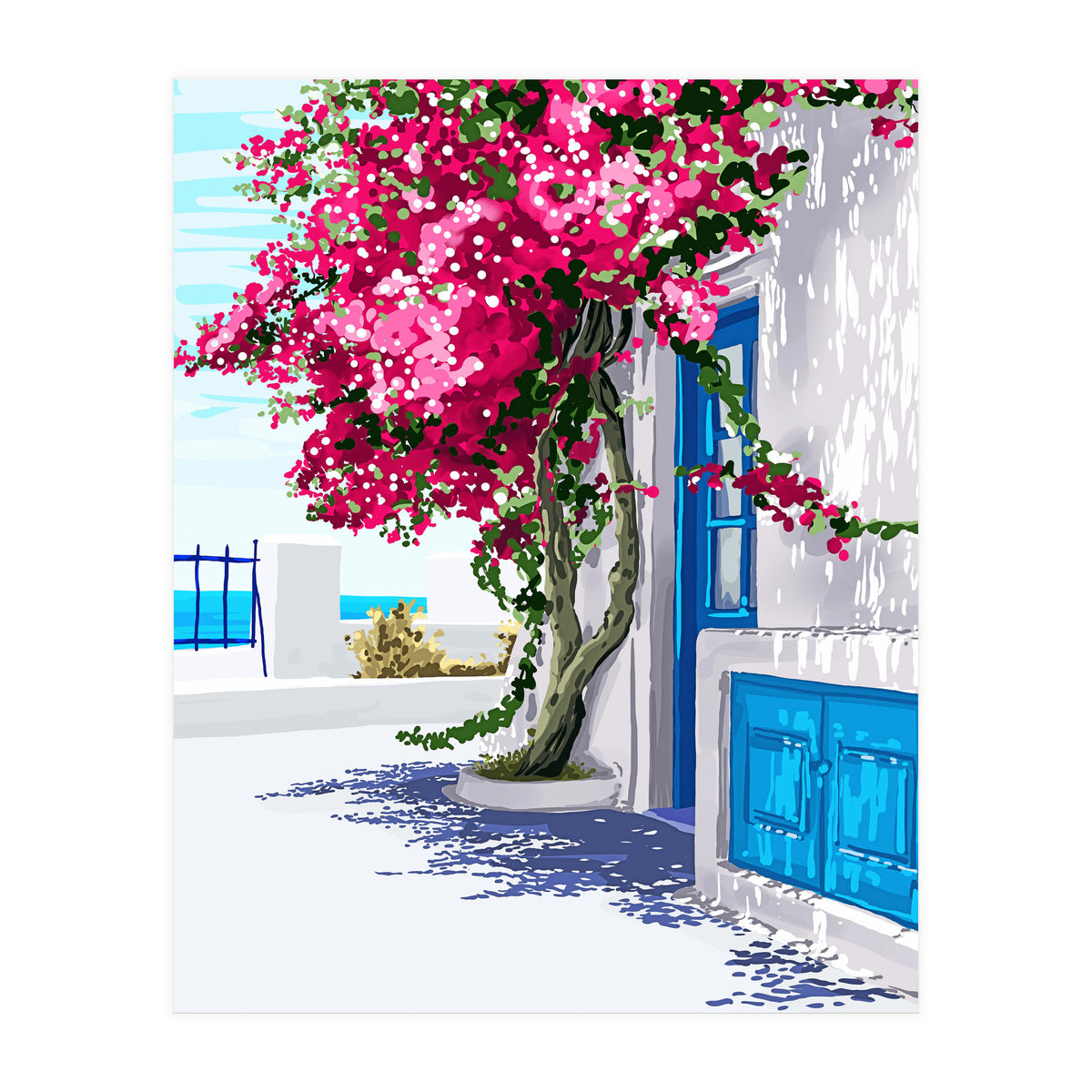 Better days are on their way | Greece Santorini Island Travel | Summer Architecture Positivity (Print Only)