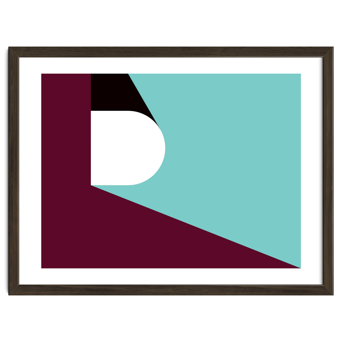 Geometric Shapes No. 82 - purple & teal