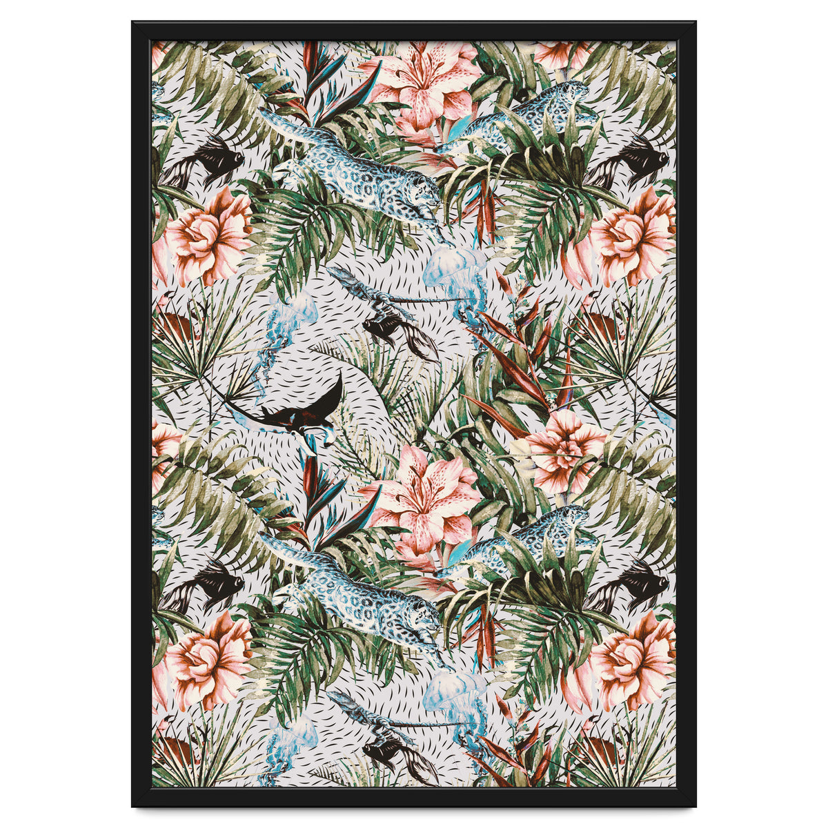 Paradisiacal flora and fauna