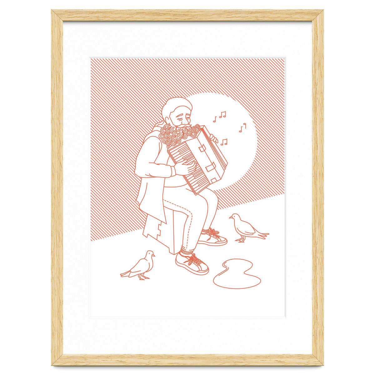 "For Love Not Money" in Orange