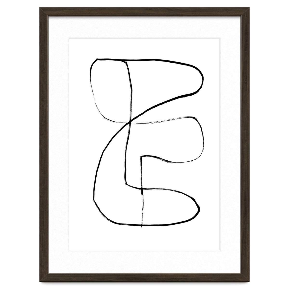 Mid-Century Line Art Print #1