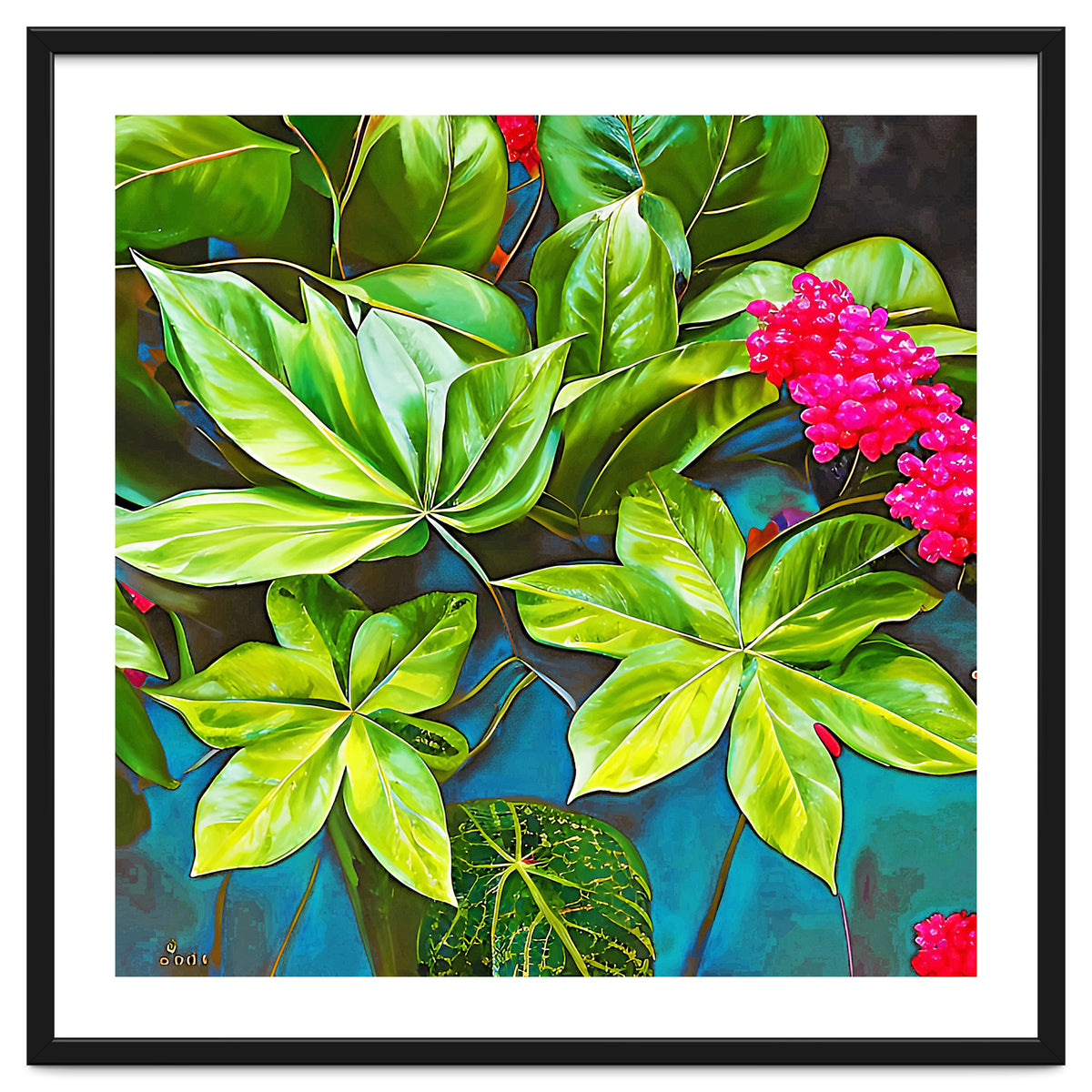 Bloom Like Never Before, Botanical Nature Jungle Plants, Bohemian Floral Blossom Forest Painting