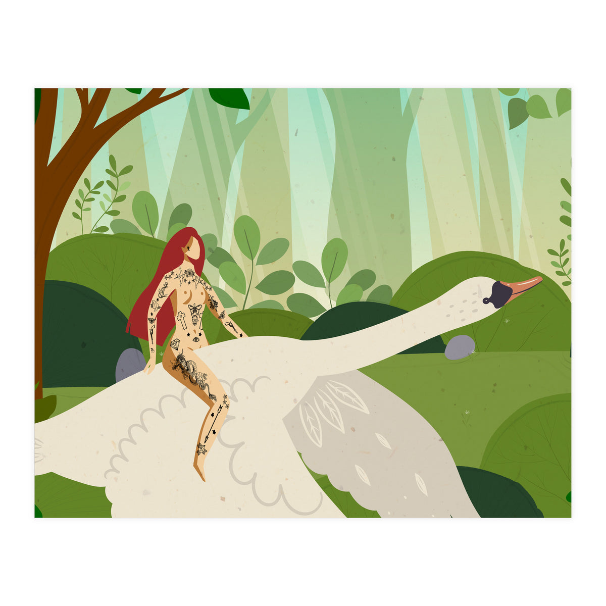 Riding My Swan (Print Only)