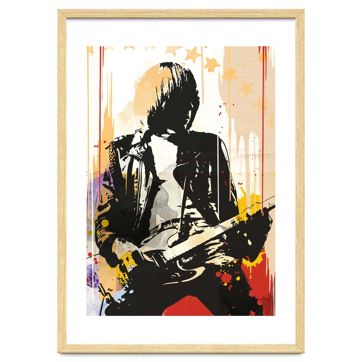 Johnny Ramone pop art poster