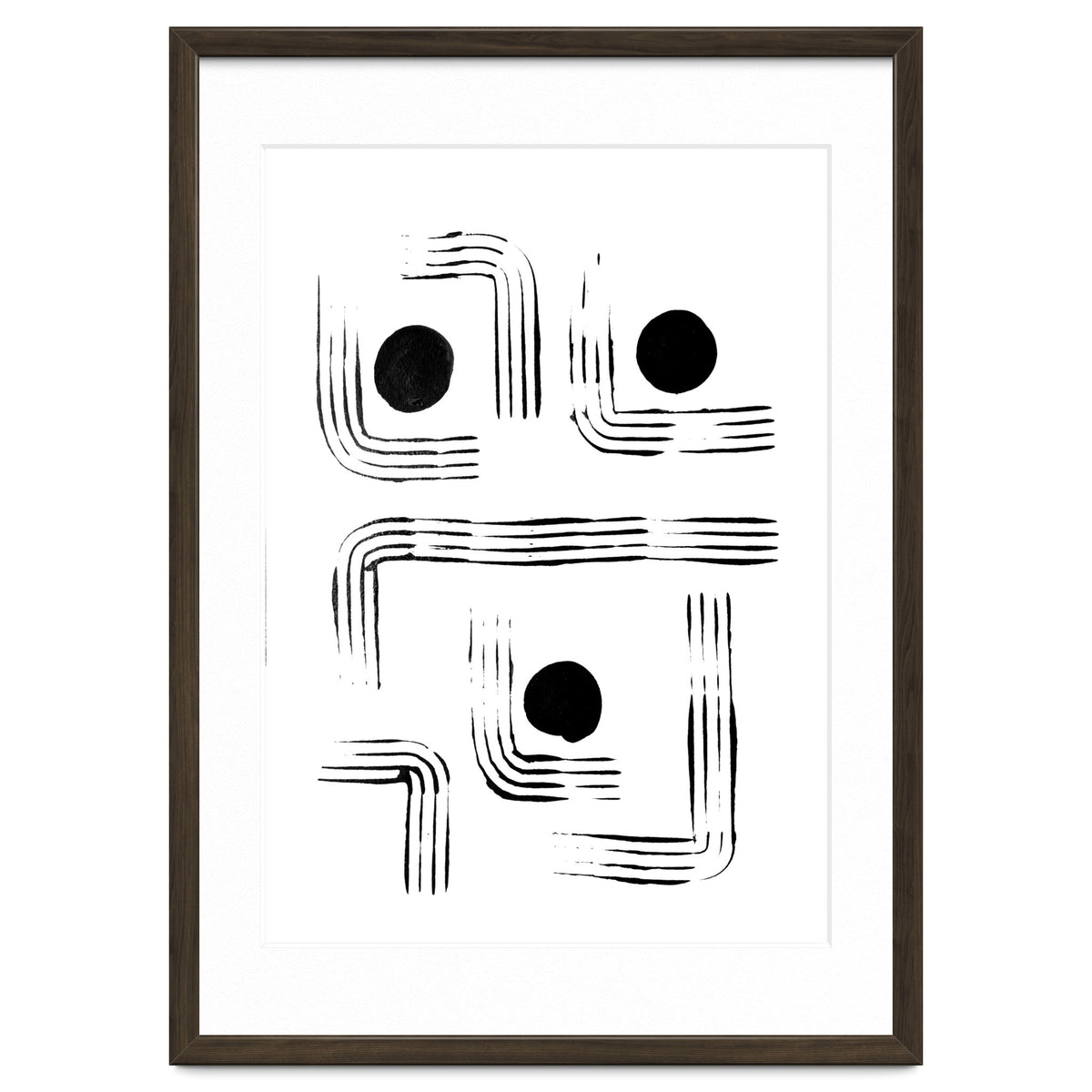 Mid-century Modern Monochrome Print #2
