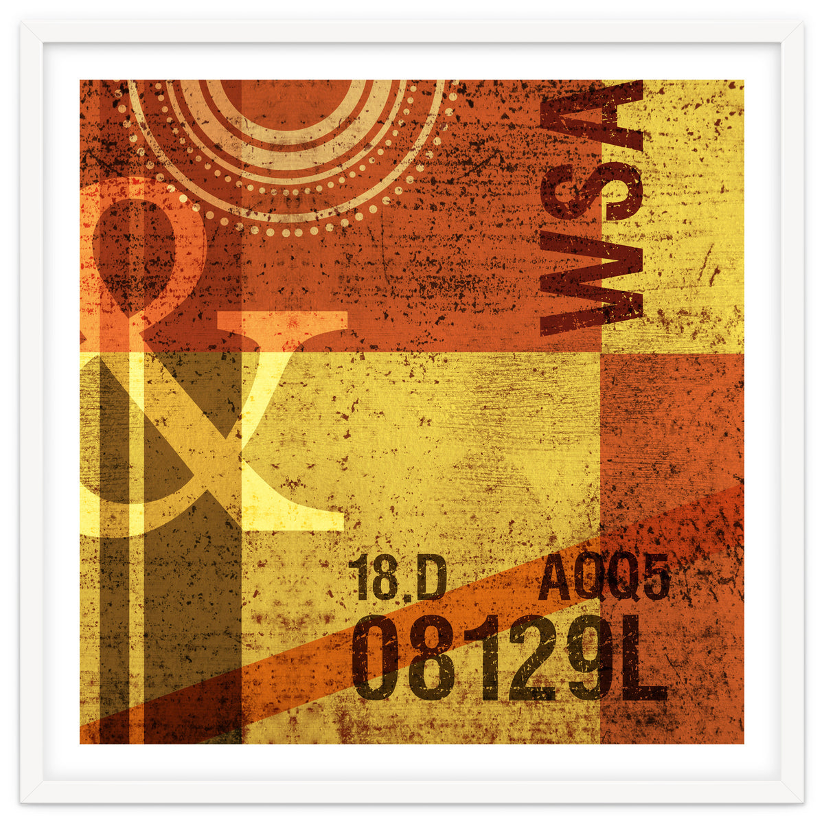 Abstract Industrial Yellow