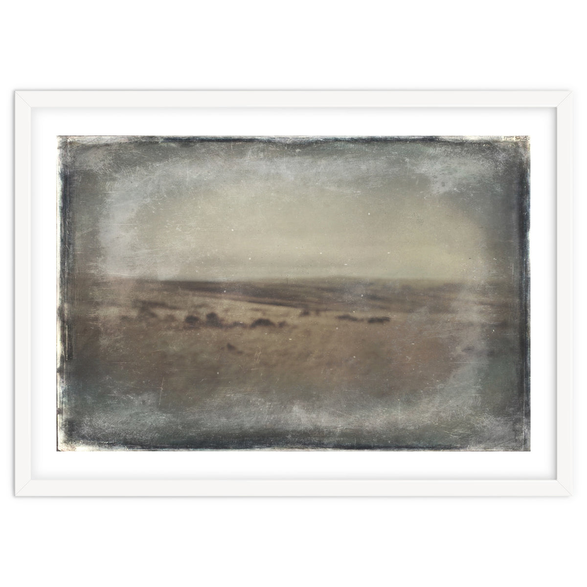 Bleak winter landscape of Saddleworth Moor