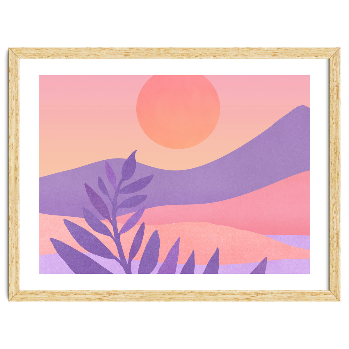Oasis Sunset Landscape