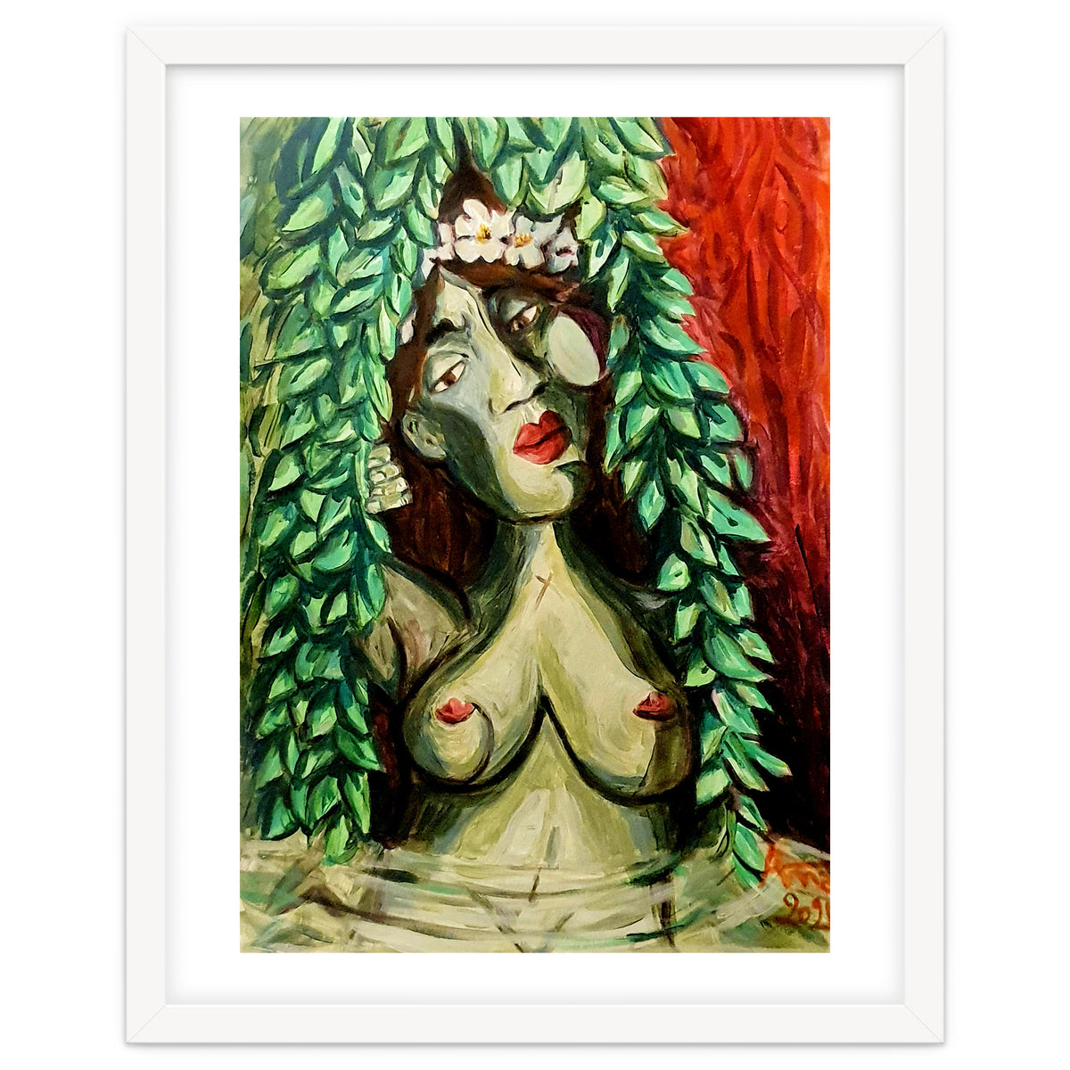 Under the willow tree