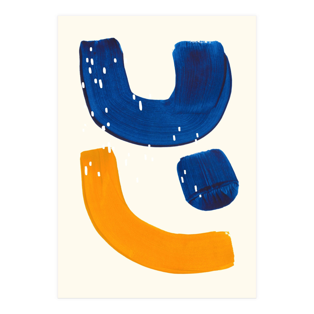 Blue Umbrella For A Yellow Banana (Print Only)