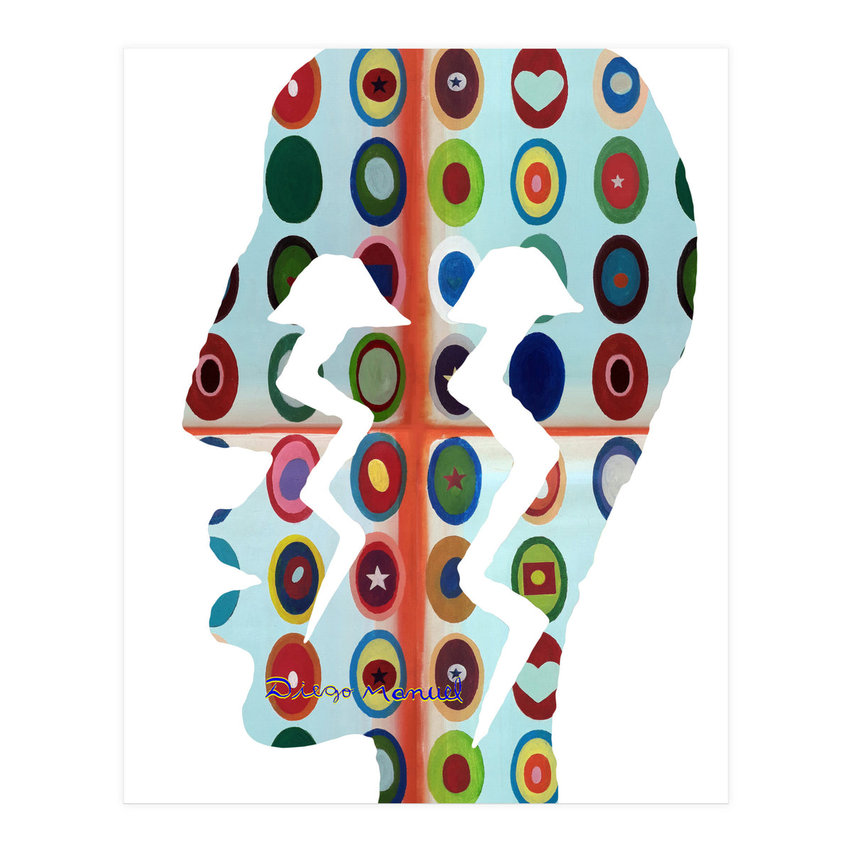 Perfil Con Rayos 9 (Print Only)