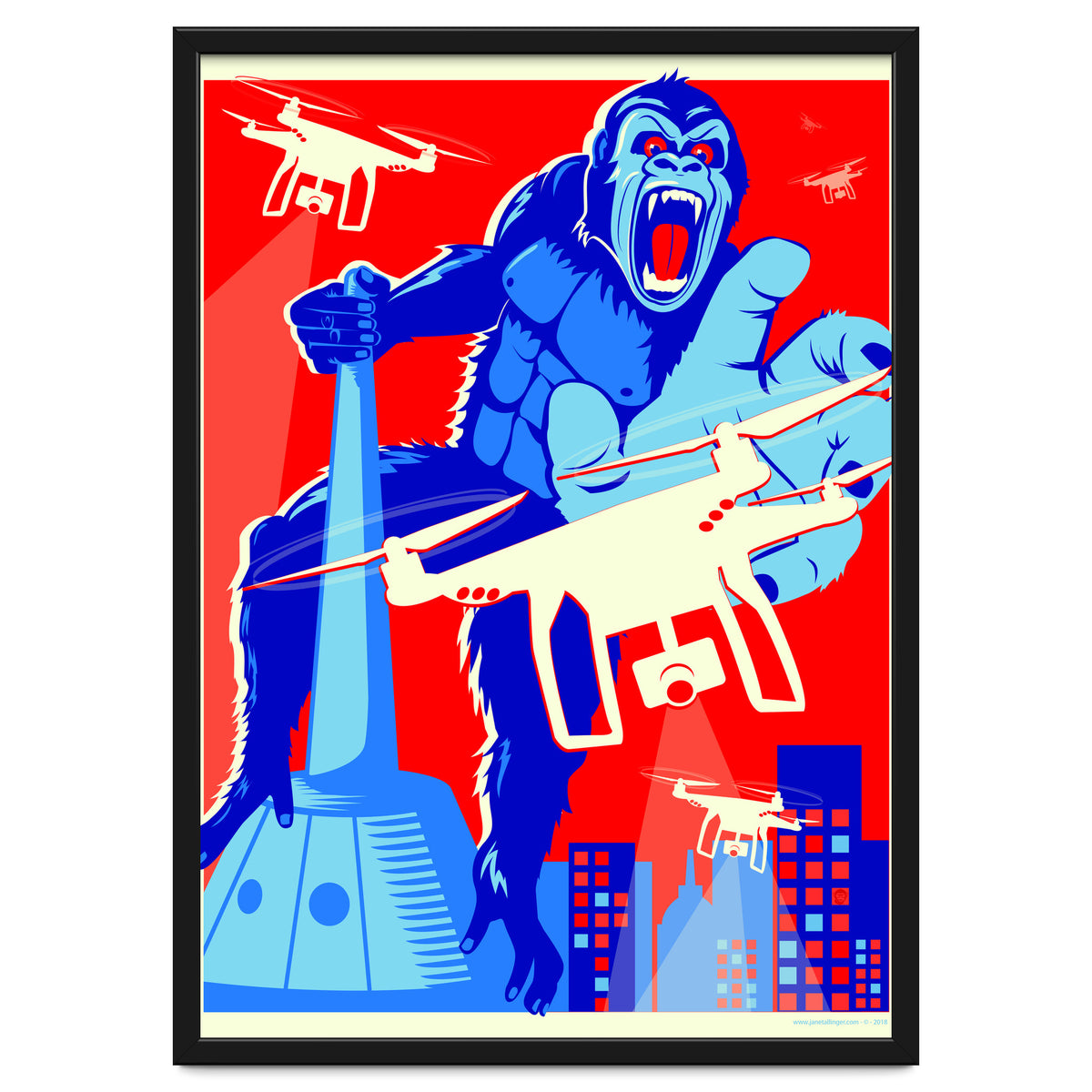 King Kong vs Drones