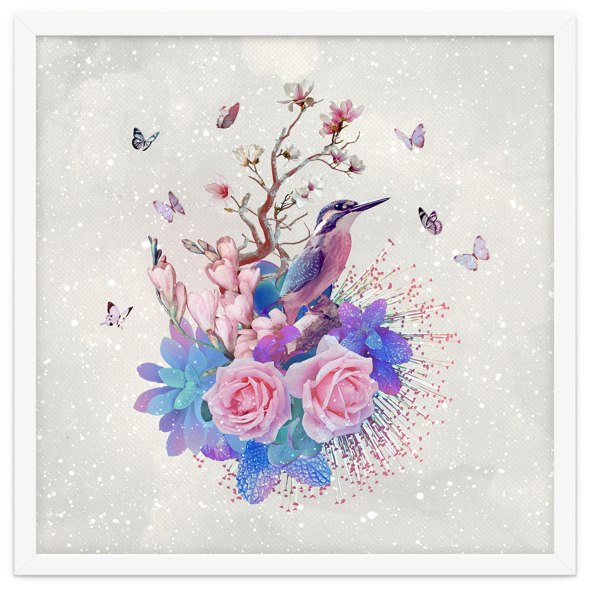 Floral Alcedo Atthis